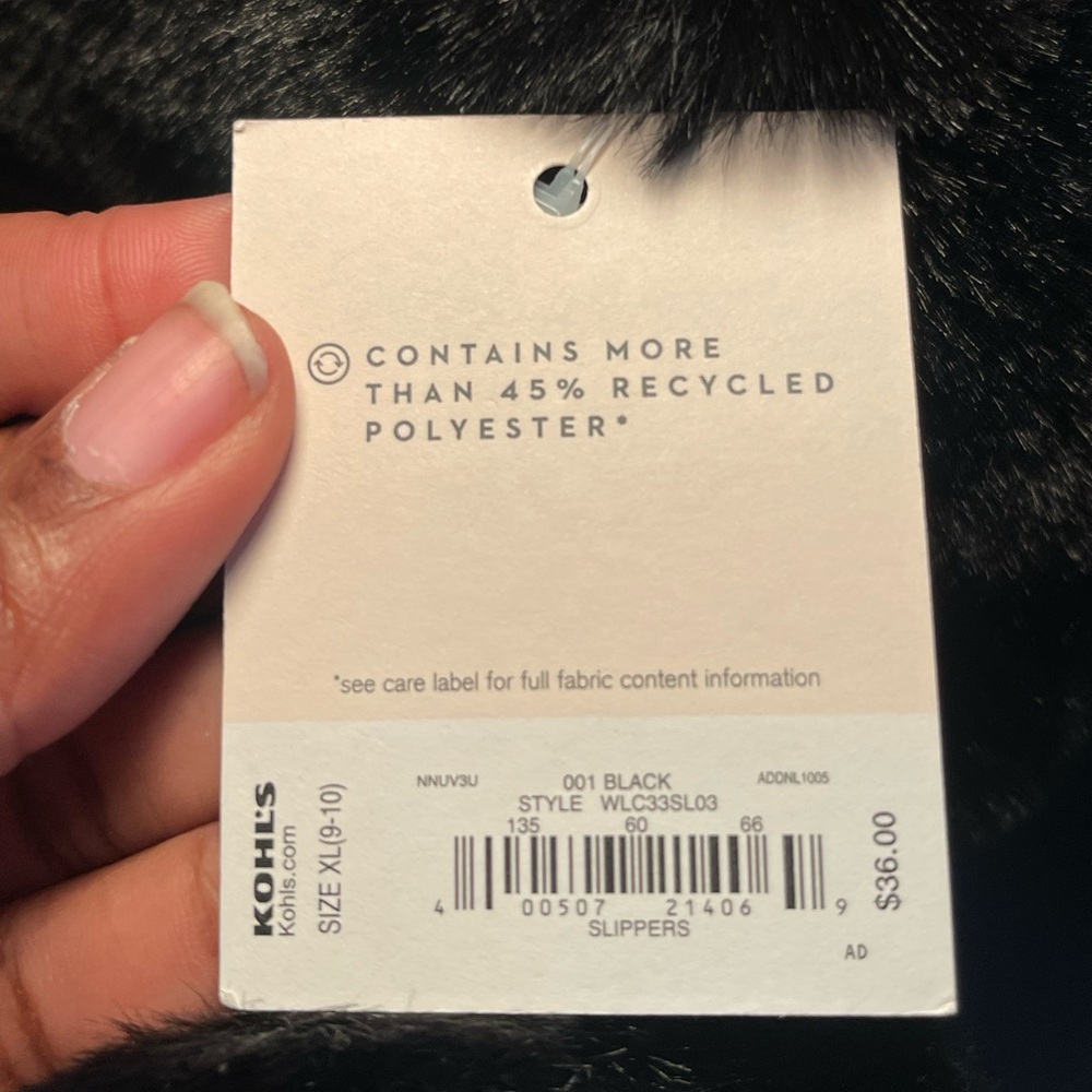 LC Lauren Conrad Black Faux Fur Boots / WITH TAGS! - Picture 4 of 8